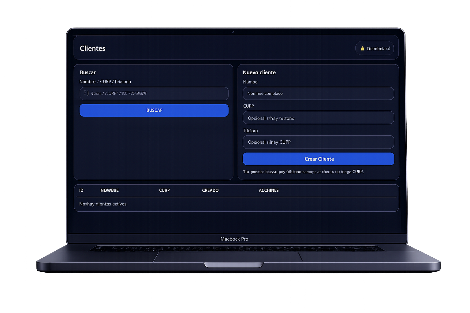 Gestión de clientes